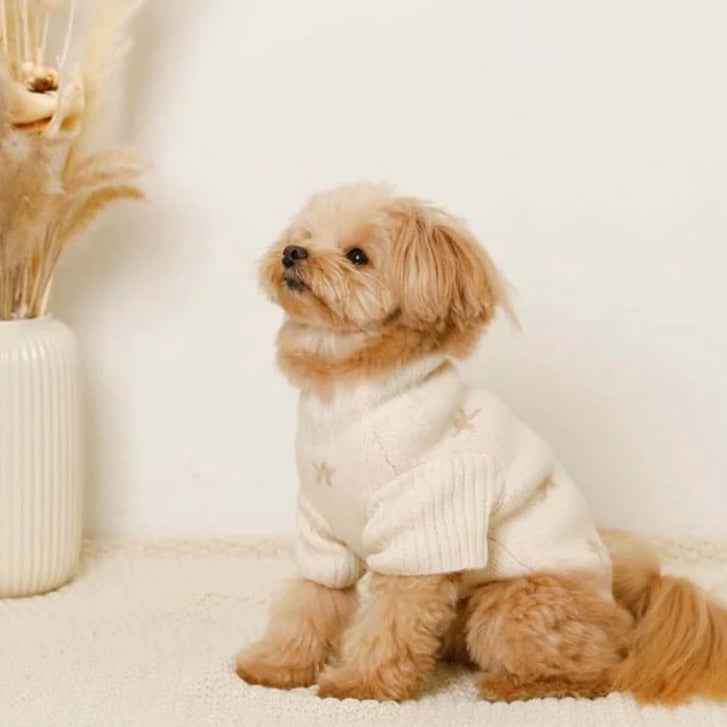 MOON HIGH NECK KNIT SWEATER