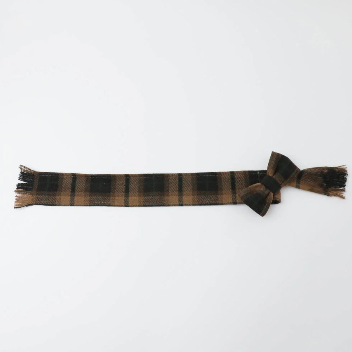 PULLOVER WITH PLAID SCARF