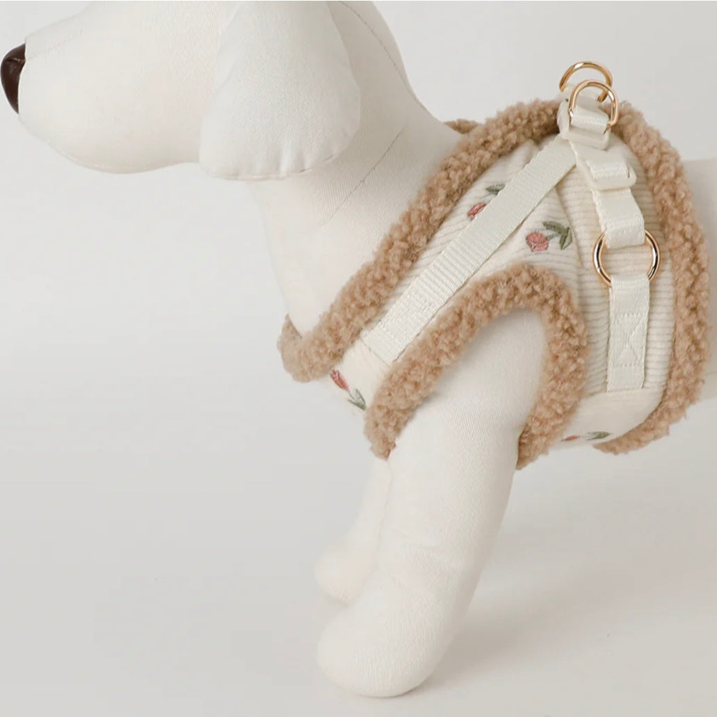 TULIP EMBROIDERY HARNESS + LEAD