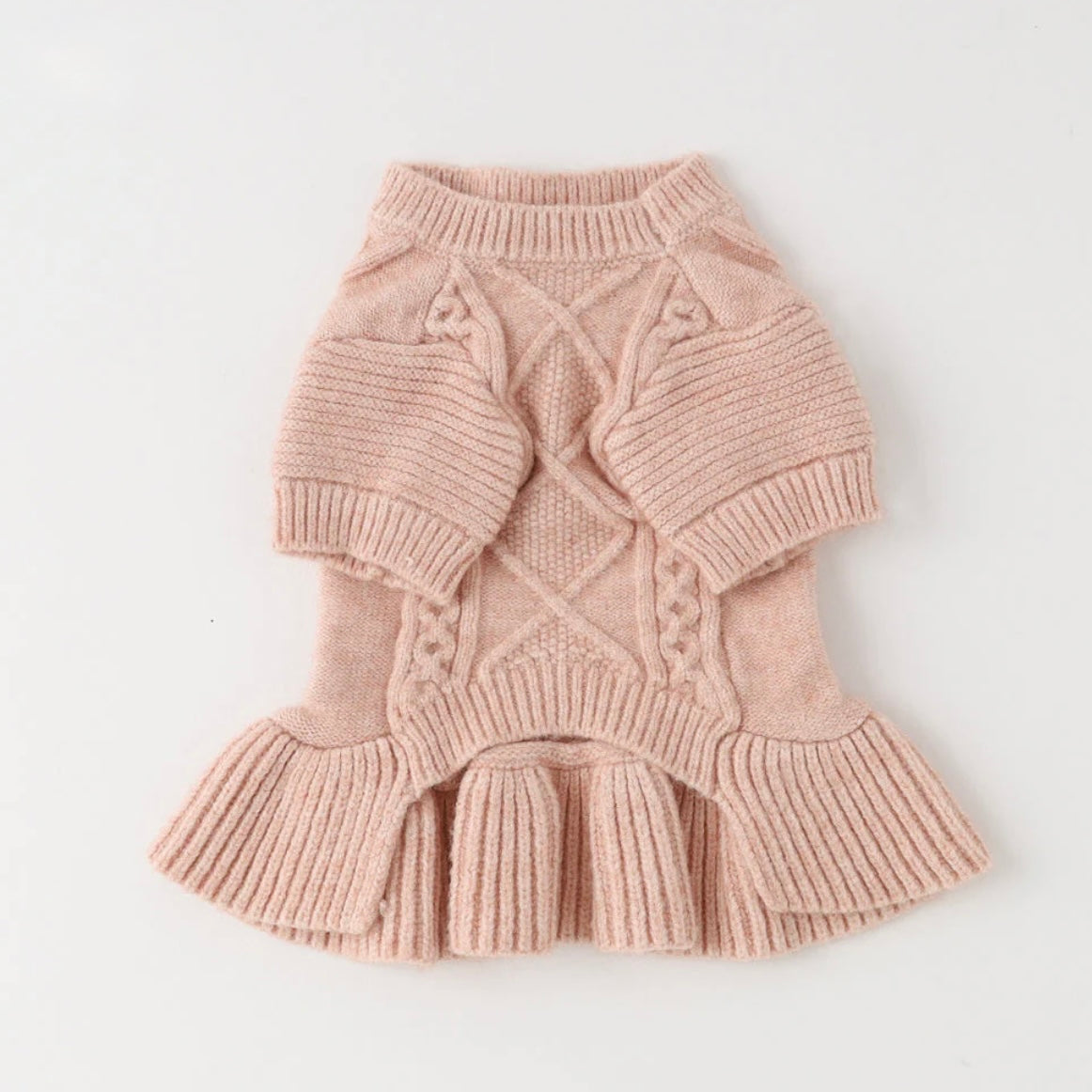 KNIT CABLE DRESS
