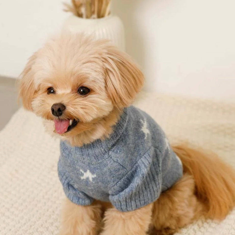 MOON HIGH NECK KNIT SWEATER