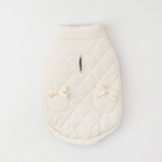 QUILTED RIBBON POCKET VEST