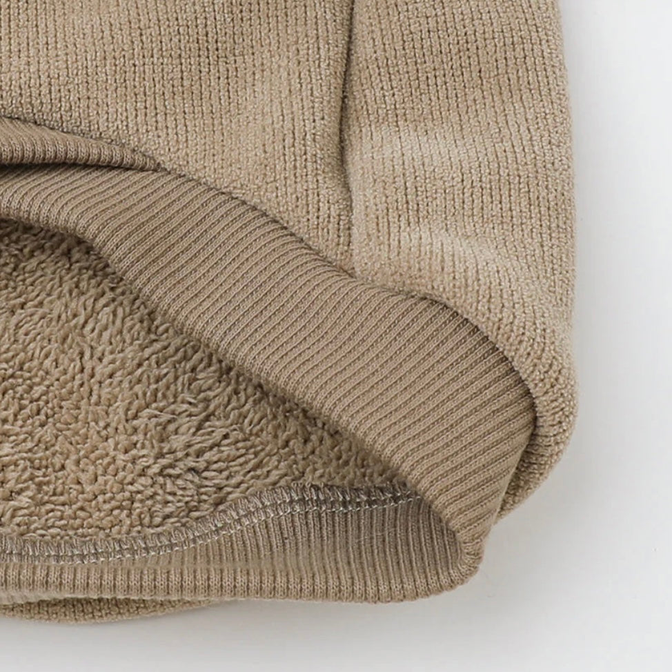 PULLOVER WITH PLAID SCARF