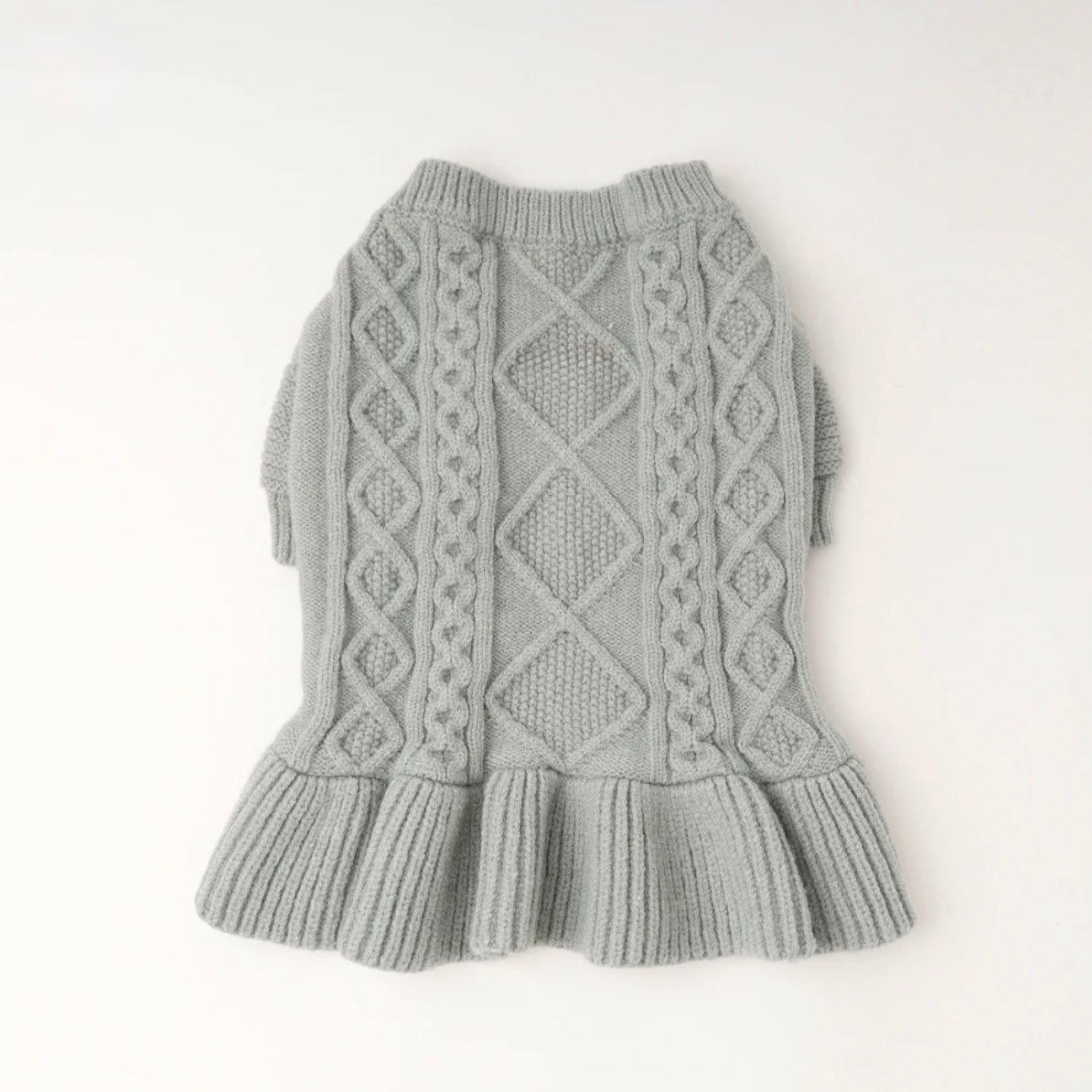 KNIT CABLE DRESS