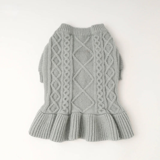 KNIT CABLE DRESS