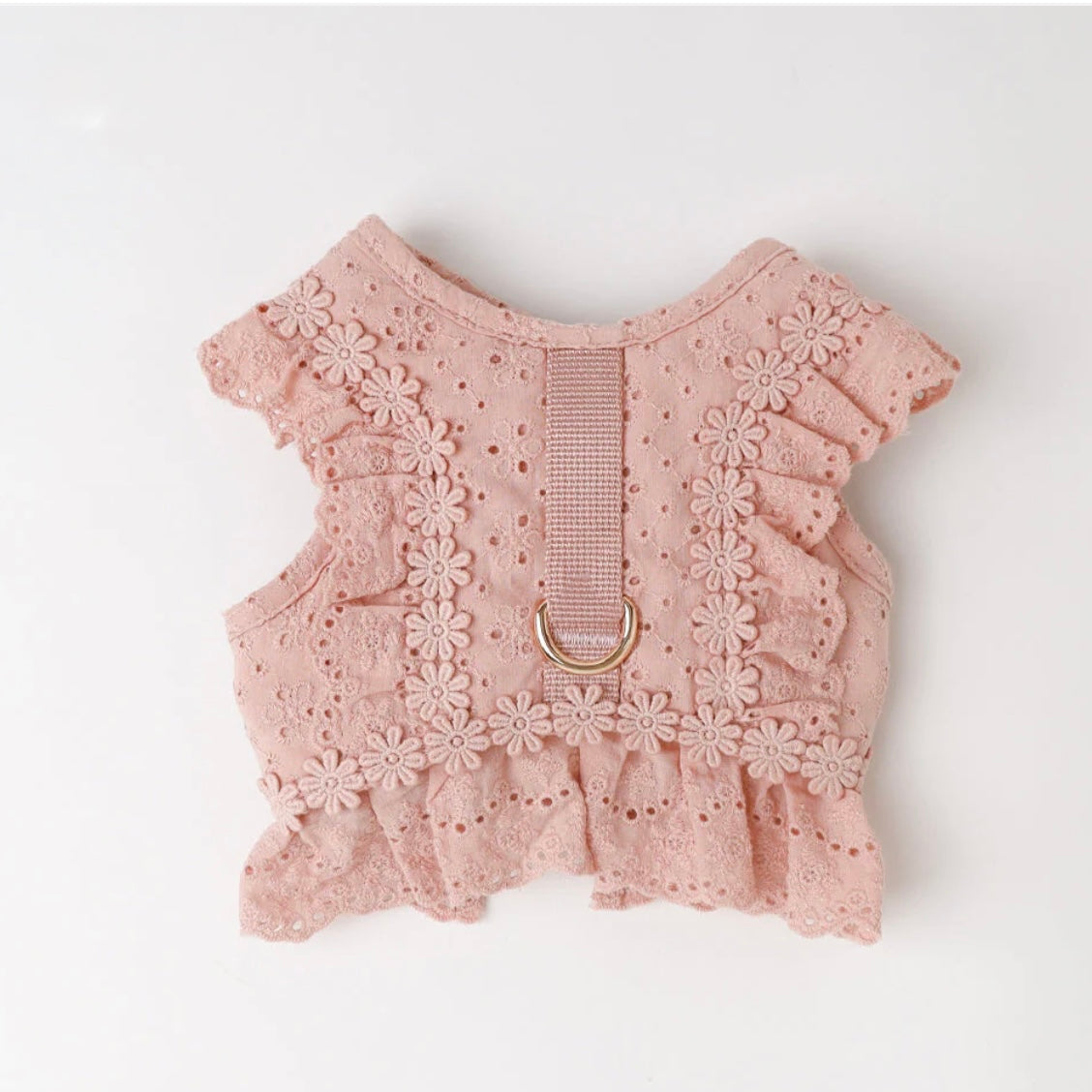 COTTEN LACE RUFFLE HARNESS + LEAD