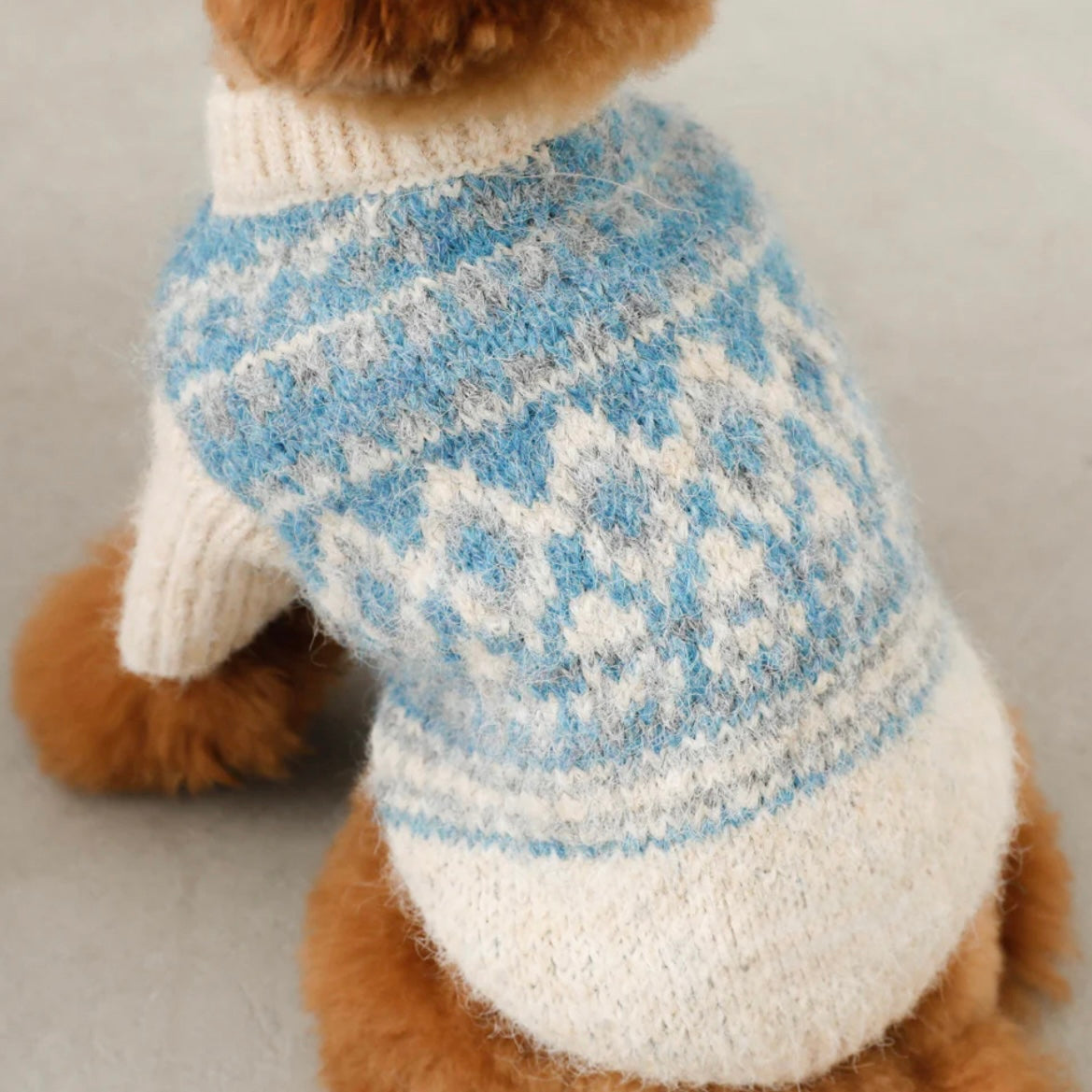 NORDIC PATTERN KNIT SWEATER