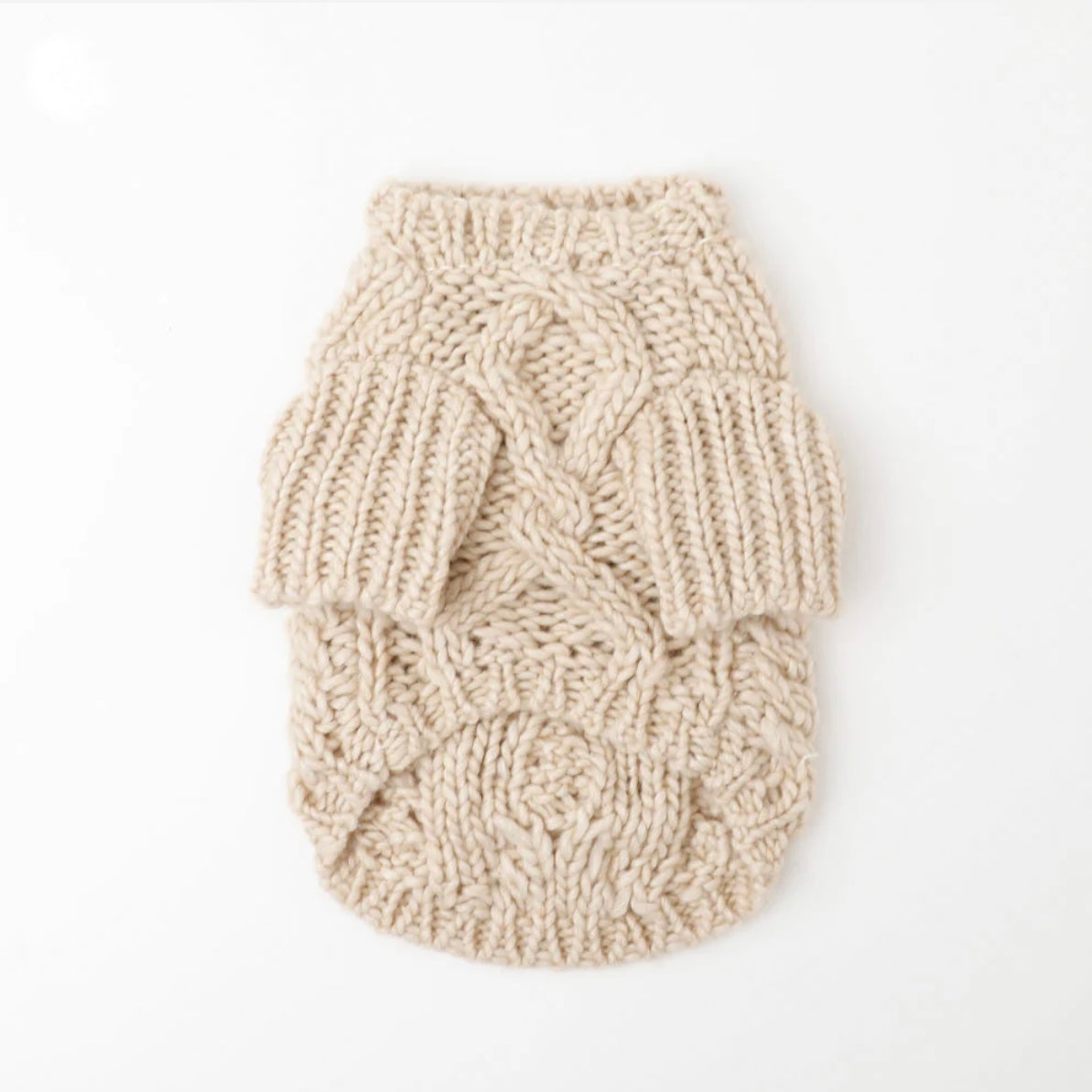 CABLE POM POM KNIT SWEATER