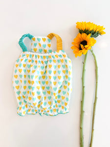 BLUE AND GREEN HEART TANK