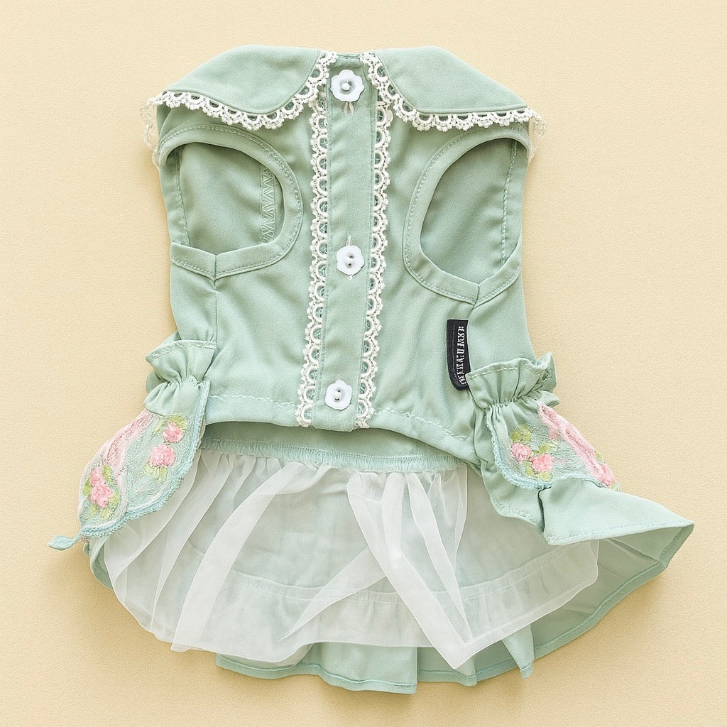 Pearl Petal Dog Dress
