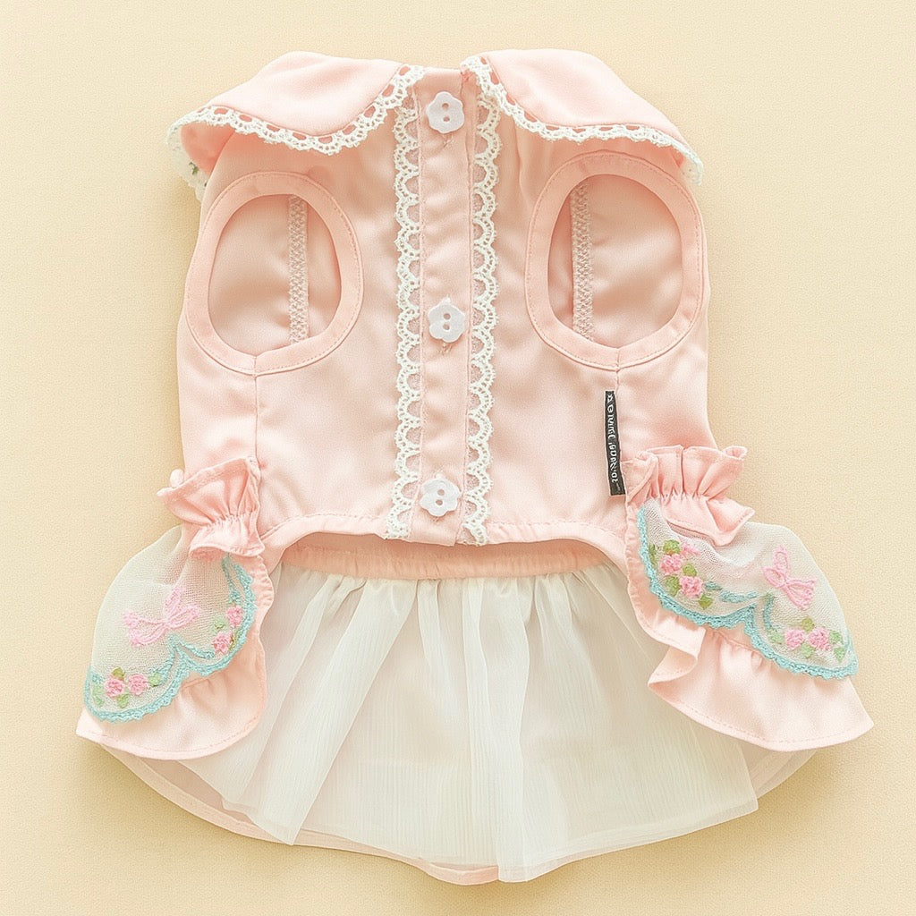 Pearl Petal Dog Dress