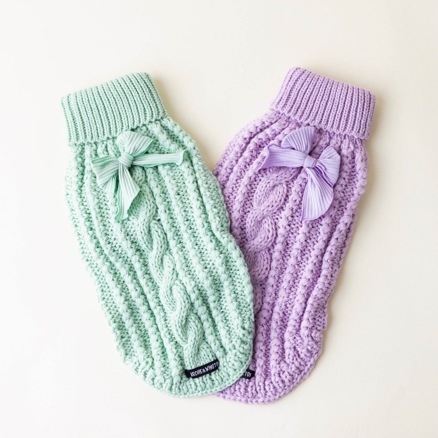 MINT HAND KNITTED SWEATER by Archie & Winston