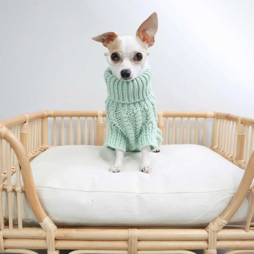 MINT HAND KNITTED SWEATER by Archie & Winston
