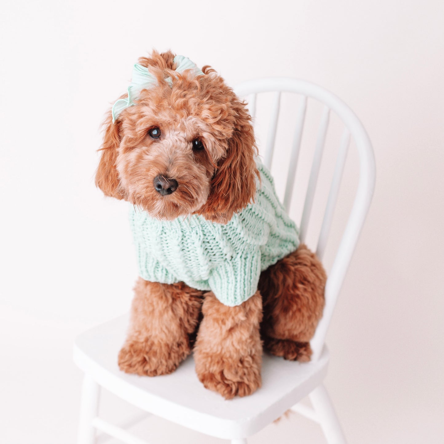 MINT HAND KNITTED SWEATER by Archie & Winston