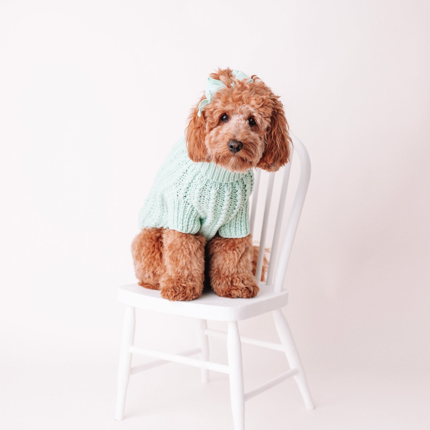 MINT HAND KNITTED SWEATER by Archie & Winston