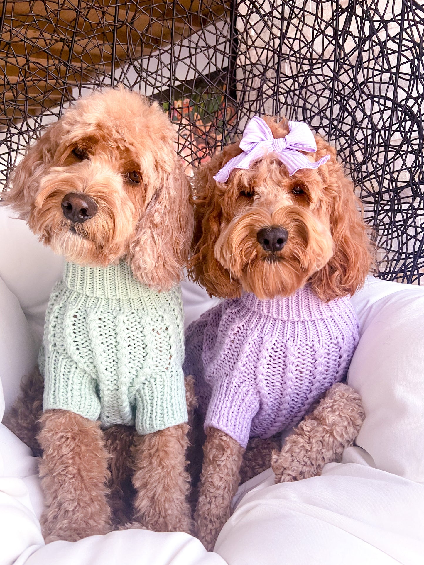 MINT HAND KNITTED SWEATER by Archie & Winston