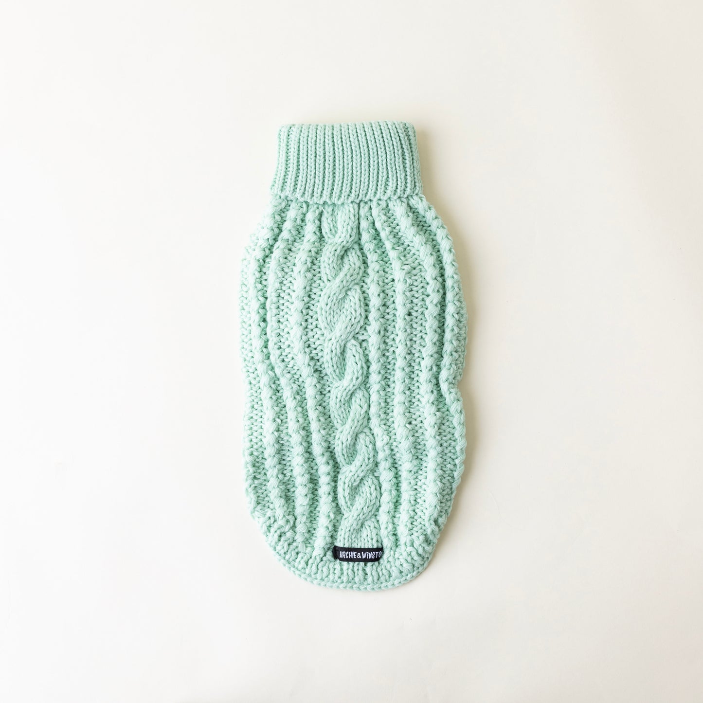 MINT HAND KNITTED SWEATER by Archie & Winston