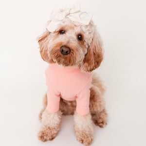 PEACH PINK TURTLENECK TEE by Archie & Winston