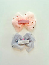 Load image into Gallery viewer, MOON AND STARS HAIR BOWS