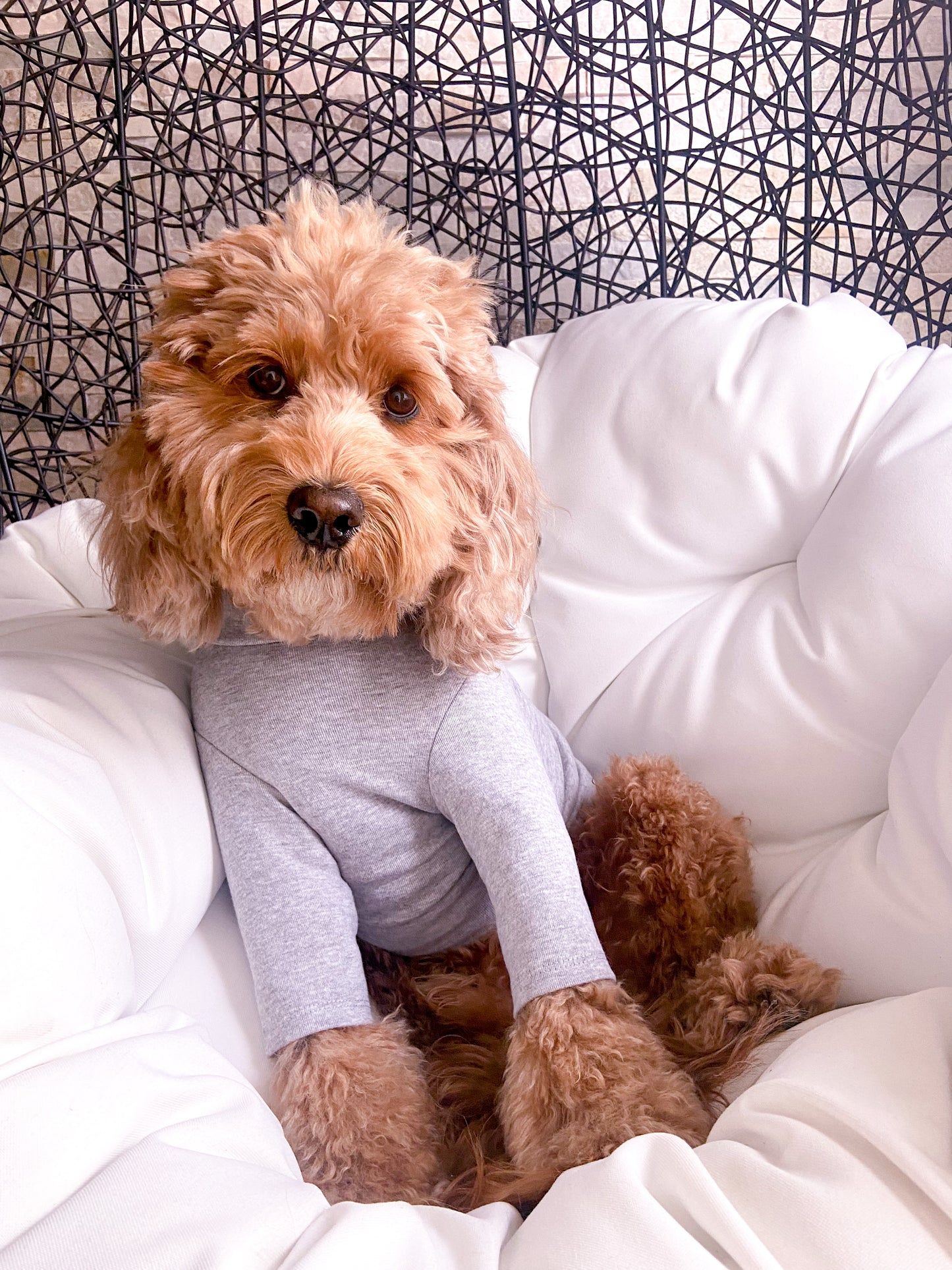 GRAY TURTLENECK TEE