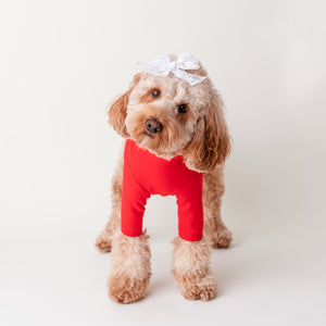 RED TURTLENECK TEE by Archie & Winston