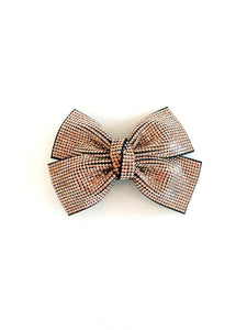 ROSE GOLD RHINESTONE HAIR BOW